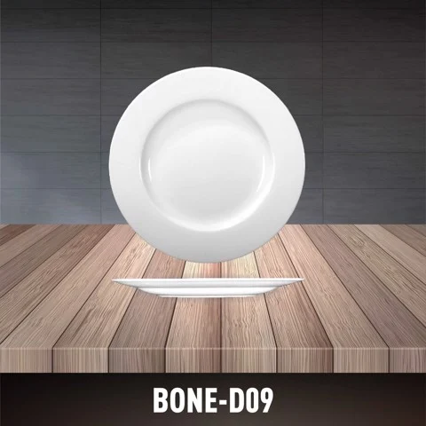 Bone Porcelain Flat Plate D10