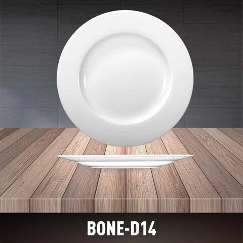 White Flat Plate BONE-D14