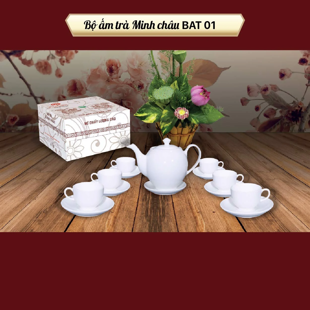 Minh Chau Teapot Set BAT-01