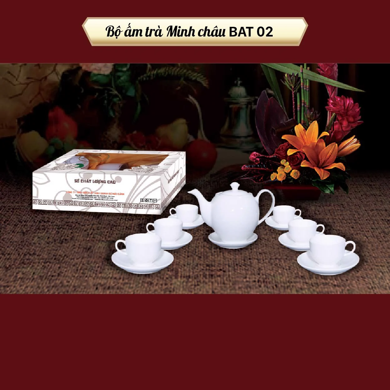 Minh Chau Teapot Set BAT-02