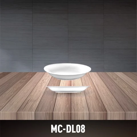 Flared Porcelain Plate MC-DL08