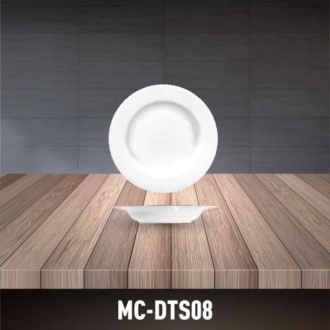 Deep Dinner Plate MC-DTS08 Vietnam Porcelain tableware