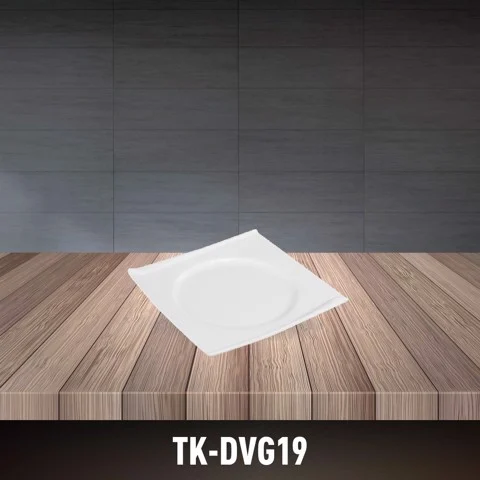 Porcelain 3D Square Plate TK-DVG19