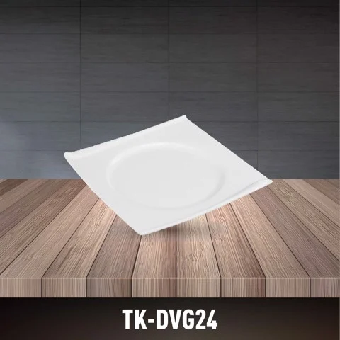 Porcelain 3D Square Plate TK-DVG24