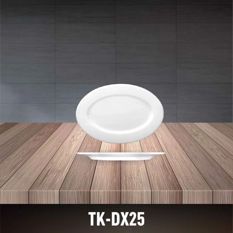 Porcelain Oval Plate TK-DX25
