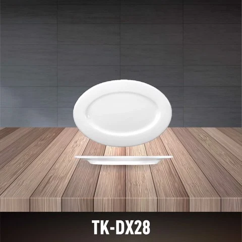 Porcelain Oval Plate TK-DX28