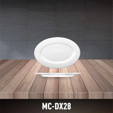 Porcelain Oval Plate MC-DX28 Minh Chau Porcelain