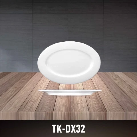 Porcelain Oval Plate TK-DX32