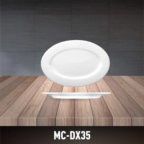 Large Oval Plate MC-DX32 Minh Chau Porcelain