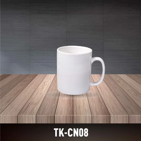 TK-CN08 Cốc cà phê cốc nước trụ có quai sứ Trung Kiên