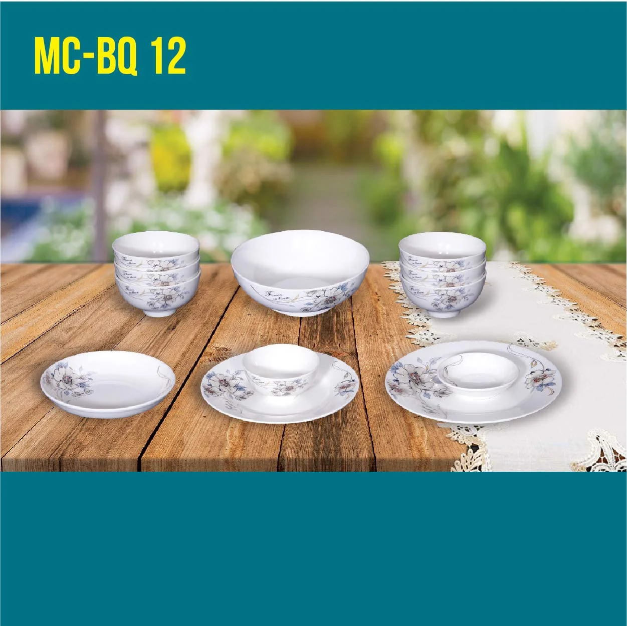MC-BQ 12-01 Porcelain 12 Piece Gift set