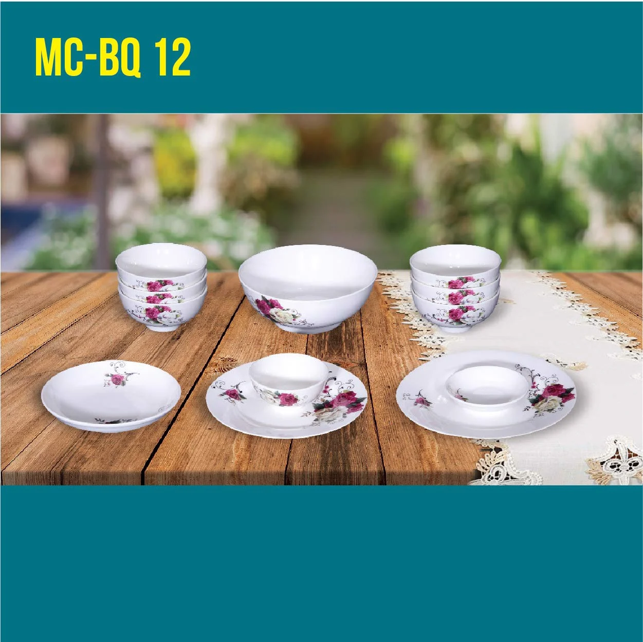 Porcelain 12 Piece Gift Set MC-BQ 12-04