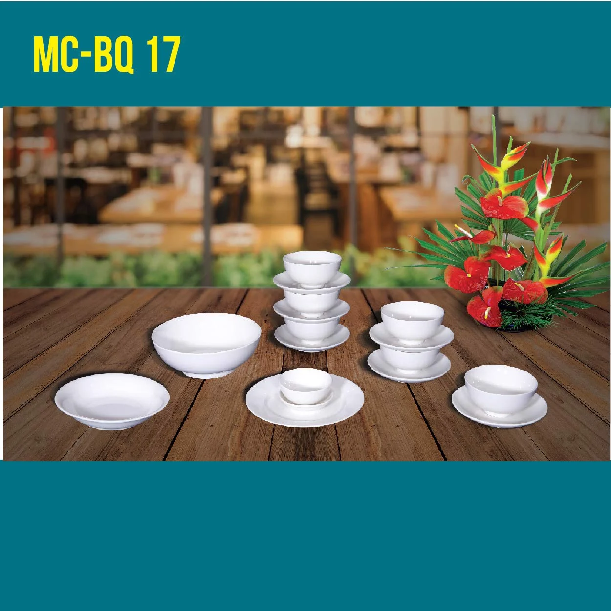Porcelain 17 Piece Gift Set MC-BQ 17-01