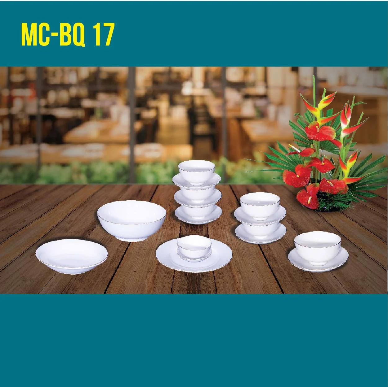 Porcelain 17 Piece Gift Set MC-BQ 17-02