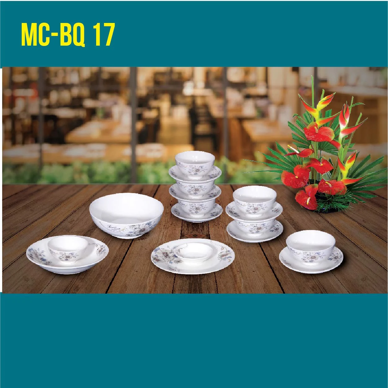 Porcelain 17 Piece Gift Set MC-BQ 17-03