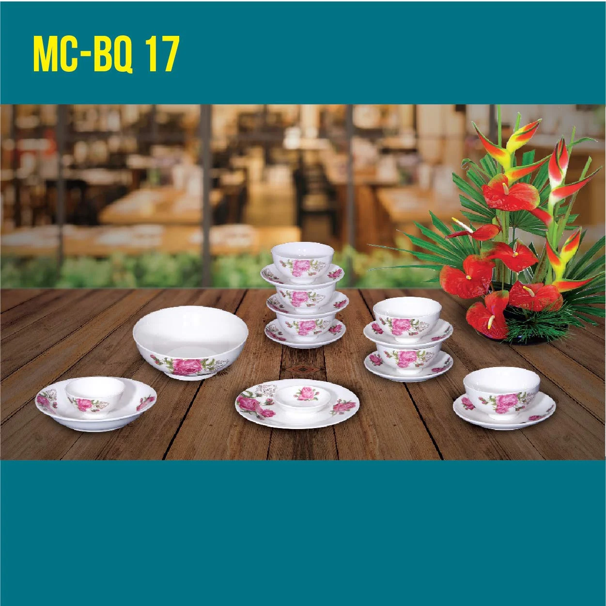 Porcelain 17 Piece Gift Set MC-BQ 17-04