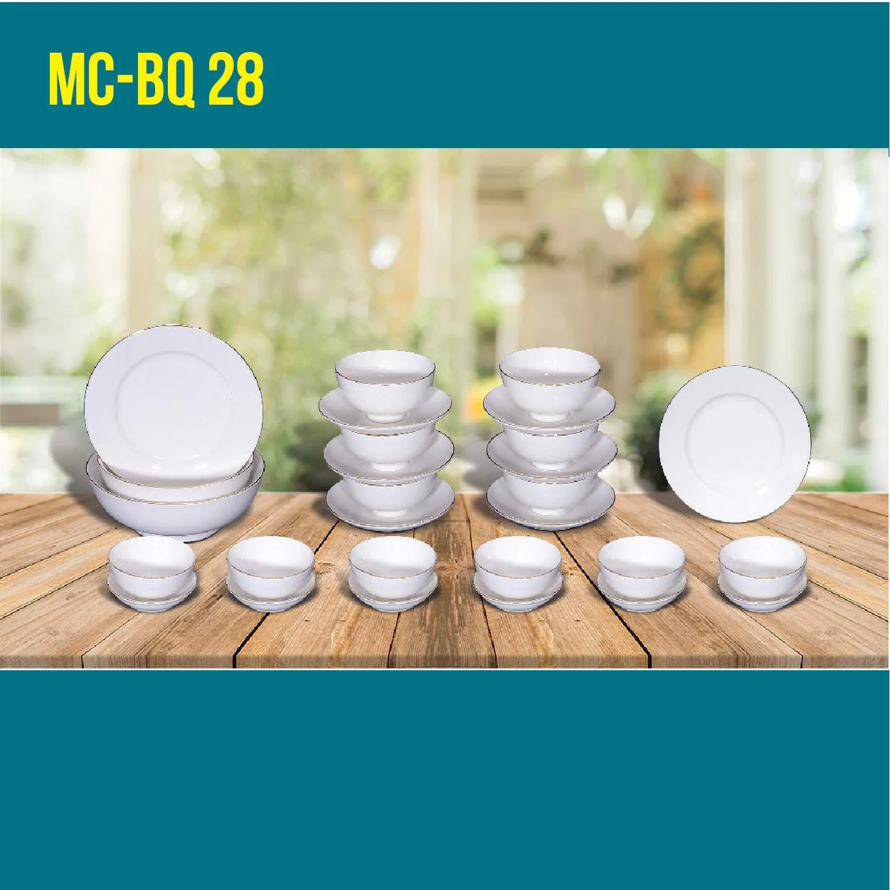 Porcelain 28 Piece Set MC-BQ 28-02