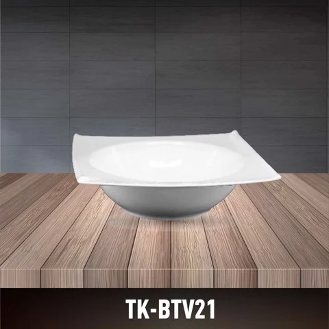 Porcelain 3D Square Bowl TK-BTV21