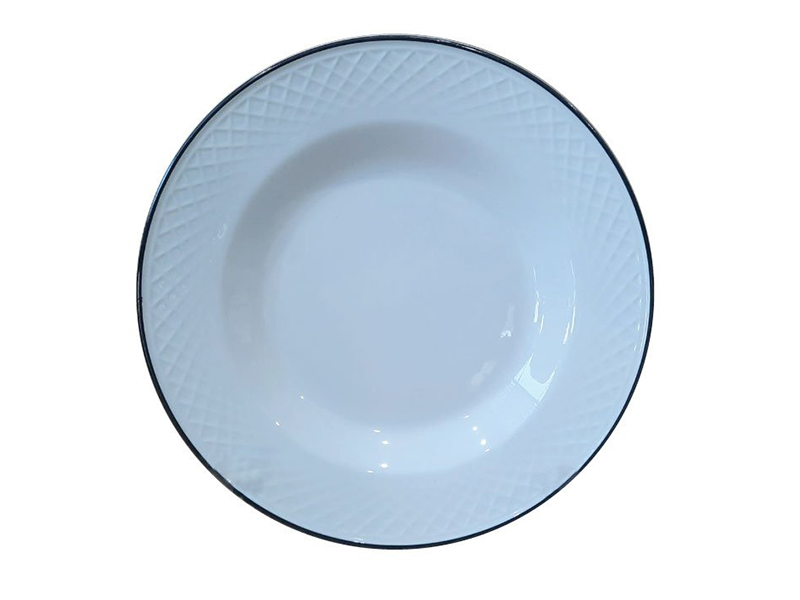 Caro Lines Porcelain Deep Dinner Plate MC-DTVS09